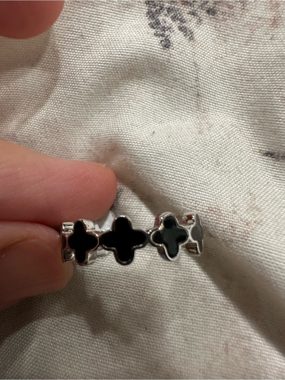 Black clovers ring size 9